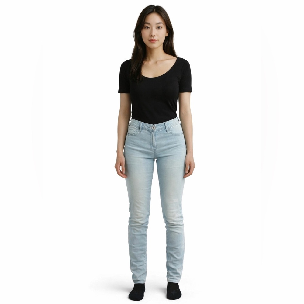 Hollister Women's Light Blue Low Rise Skinny Jeans